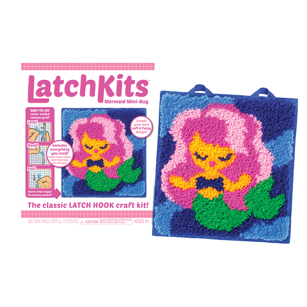 Latchkits™Mermaid Latch Hook Kit-Craft Activity-Tools 4 Teaching-Classroom Decor and More