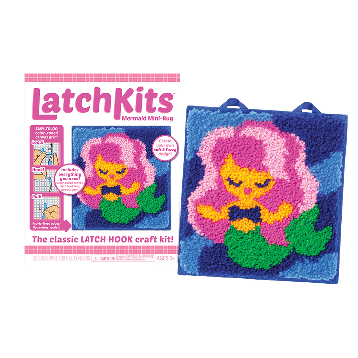 Latchkits™Mermaid Latch Hook Kit-Craft Activity-Tools 4 Teaching-Classroom Decor and More