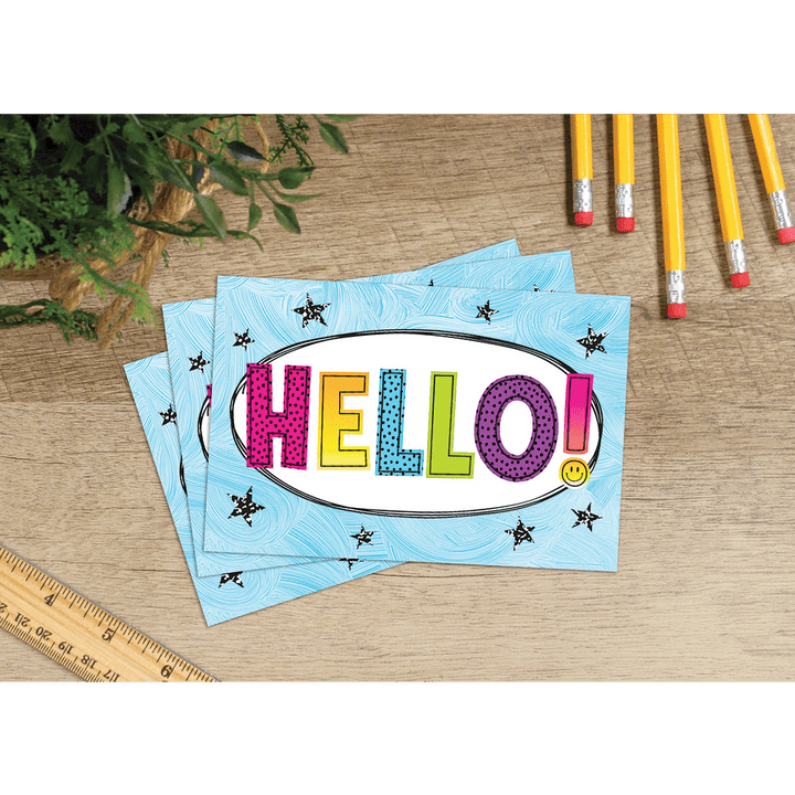 Brights 4Ever Hello Postcards-Postcards-Tools 4 Teaching-Classroom Decor and More