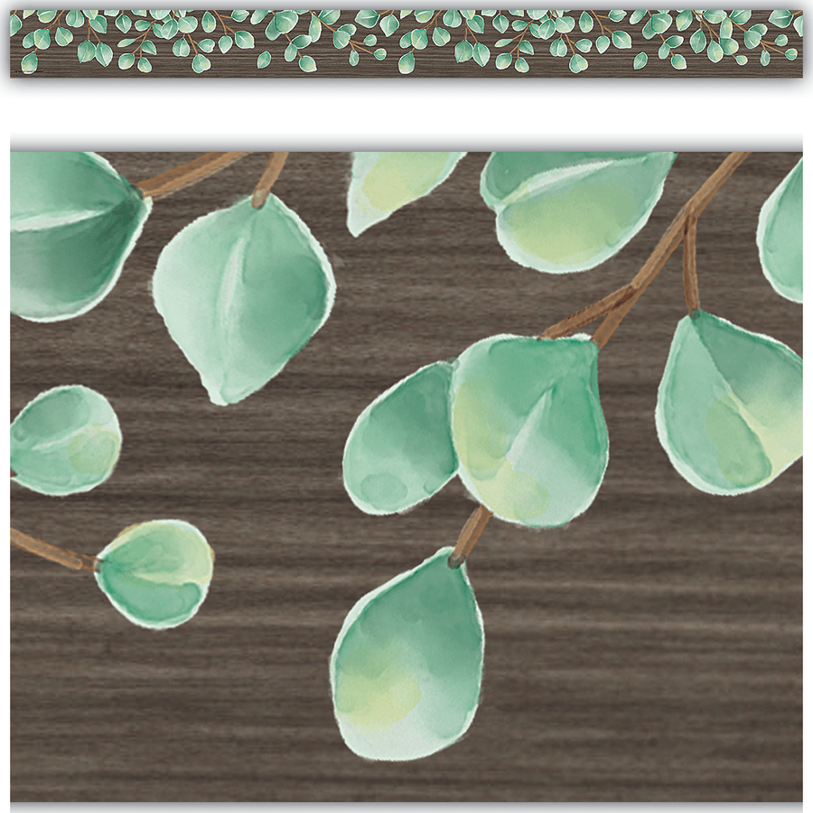 Eucalyptus Straight Border Trim-Borders-Tools 4 Teaching-Classroom Decor and More