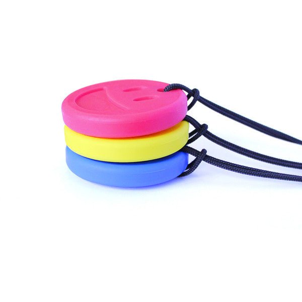 Ark's Smiley Face Chewmoji® Chewelry - Royal Blue, XXT / Very Firm-Sensory-Tools 4 Teaching-Classroom Decor and More