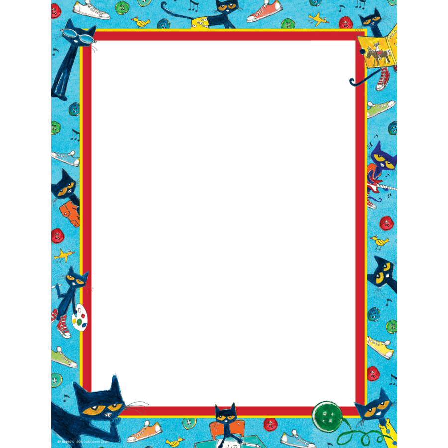 Pete the Cat Computer Paper-Computer Paper-Tools 4 Teaching-Classroom Decor and More