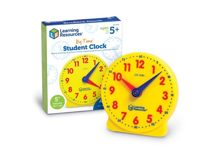 Big Time™ Student Clock-Time & Money-Tools 4 Teaching-Classroom Decor and More