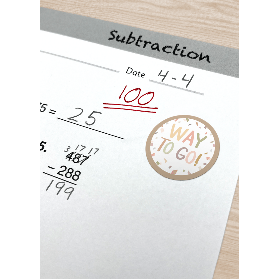 Terrazzo Tones Stickers-Stickers-Tools 4 Teaching-Classroom Decor and More