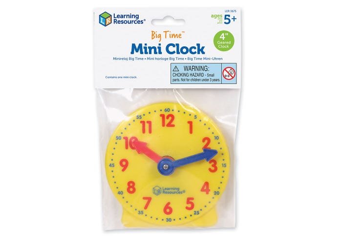 Big Time™ Mini Clock-Time & Money-Tools 4 Teaching-Classroom Decor and More