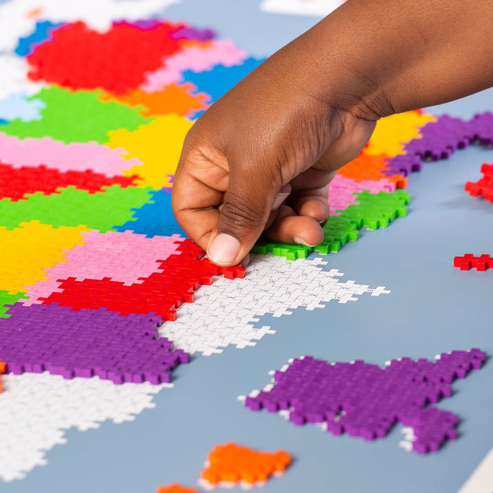 PLUS PLUS® Puzzle by Number® - 1400 PC - Map of The United States-Plus Plus-Tools 4 Teaching-Classroom Decor and More