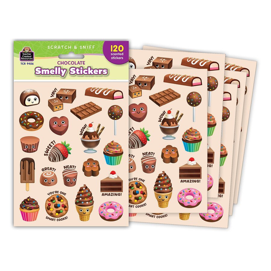 Chocolate Smelly Stickers-Stickers-Tools 4 Teaching-Classroom Decor and More