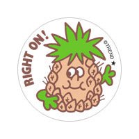 Right On!, Pineapple scent Retro Scratch 'n Sniff Stinky Stickers®-Stickers-Tools 4 Teaching-Classroom Decor and More