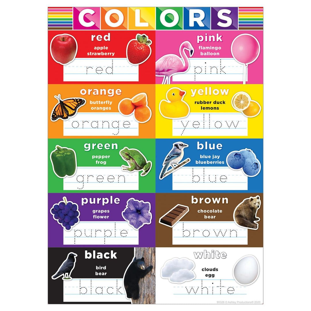 Colors Postermat-Dry Erase-Tools 4 Teaching-Classroom Decor and More