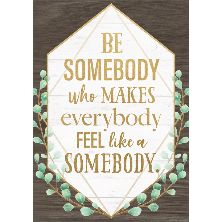 Be Somebody Who Makes Everybody Feel like a Somebody Positive Poster-Posters-Tools 4 Teaching-Classroom Decor and More