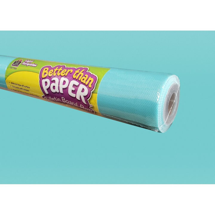 Better Than Paper® Bulletin Board Roll: Light Turquoise-Bulletin Board Paper - Better Than Paper-Tools 4 Teaching-Classroom Decor and More