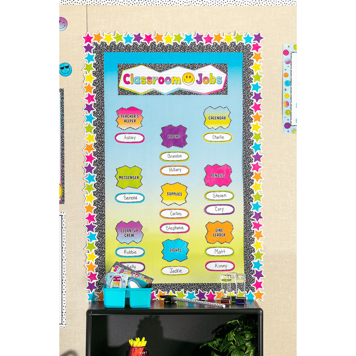 Brights 4Ever Stars Die-Cut Border Trim-Borders-Tools 4 Teaching-Classroom Decor and More