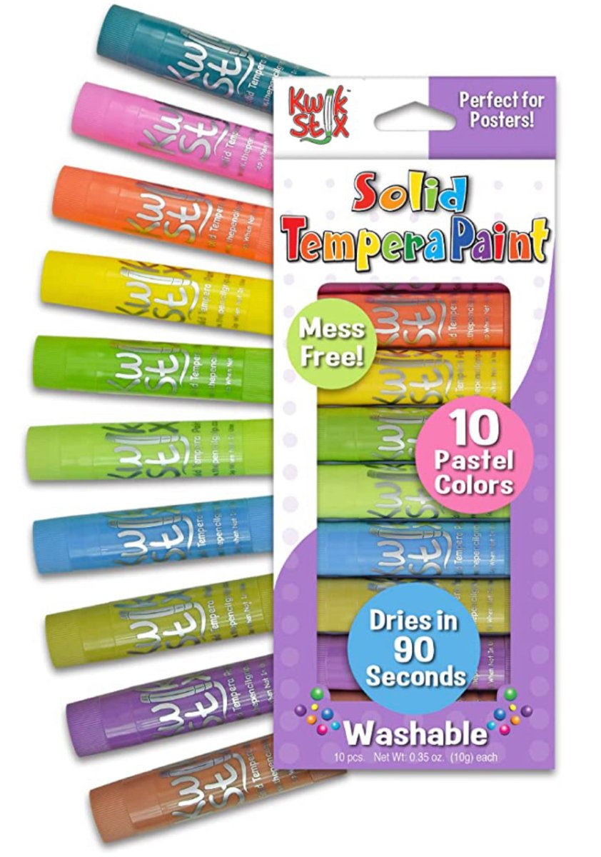 KwikStix Tempera Paint Pastel 10 Colors-Art Supplies-Tools 4 Teaching-Classroom Decor and More