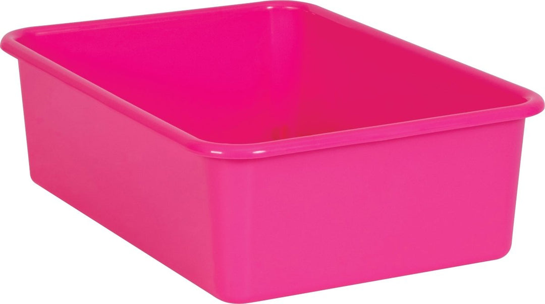 Large Plastic Storage Bin: Pink-Organization-Tools 4 Teaching-Classroom Decor and More