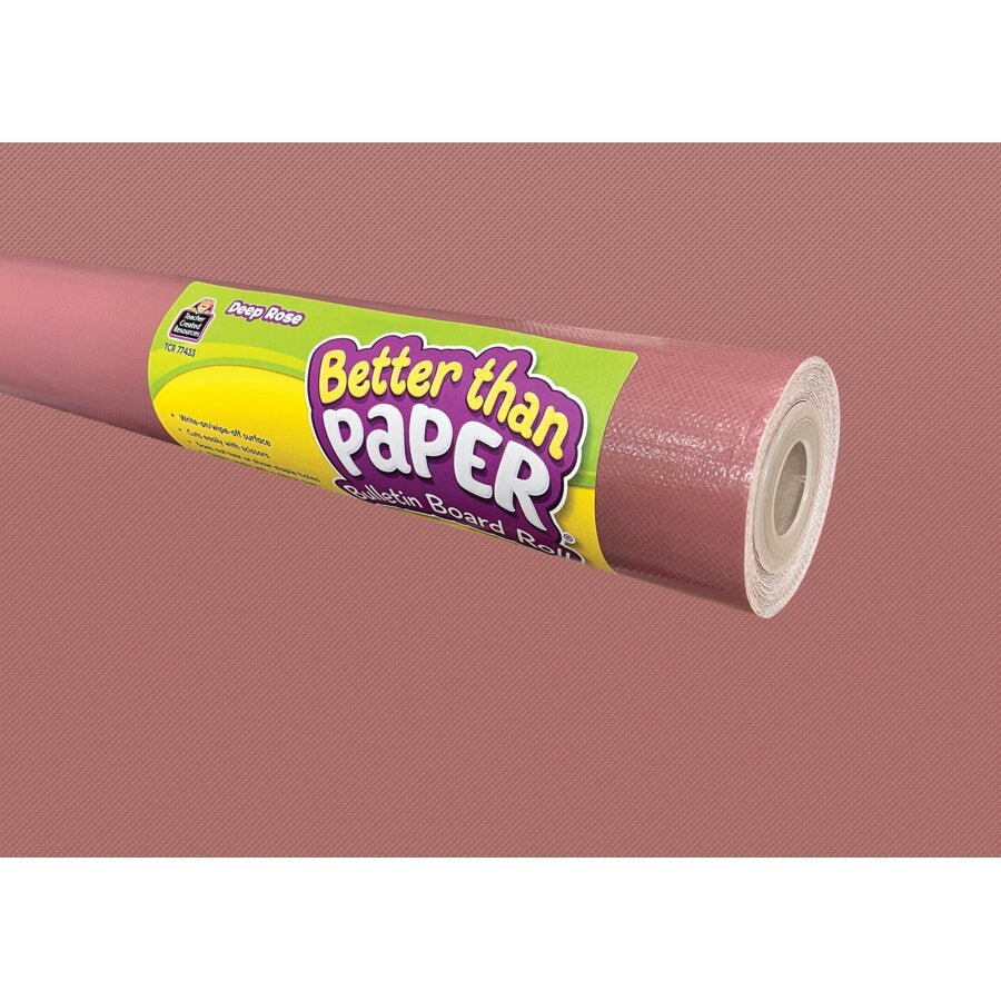 Better Than Paper® Bulletin Board Roll: Deep Rose-Bulletin Board Paper - Better Than Paper-Tools 4 Teaching-Classroom Decor and More