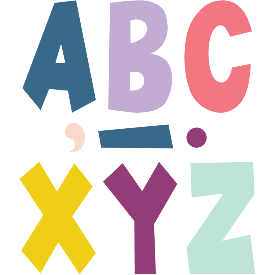 Oh Happy Day 7" Fun Font Letters-Letters-Tools 4 Teaching-Classroom Decor and More