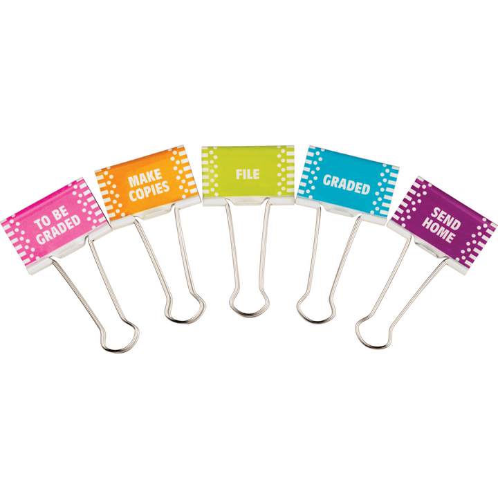 Classroom Management Large Binder Clips-Office Supplies-Tools 4 Teaching-Classroom Decor and More