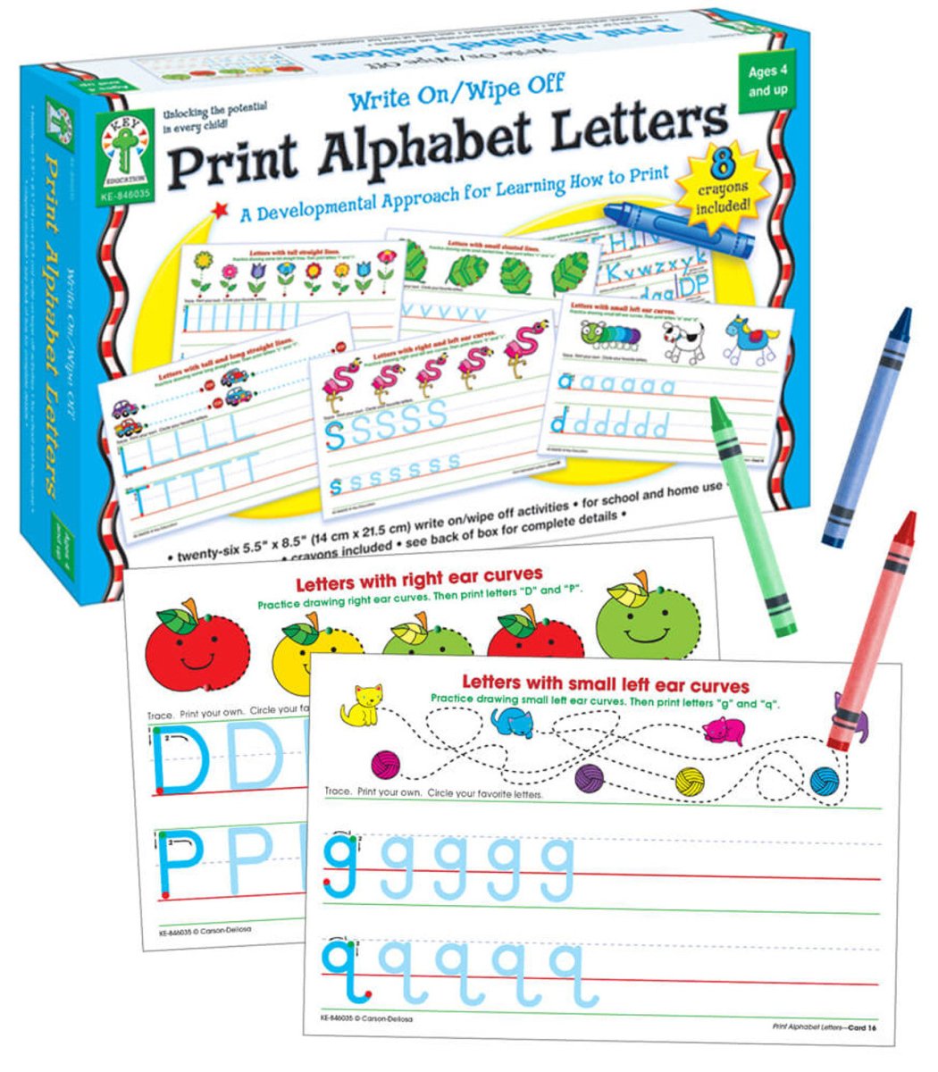 Print Alphabet Letters Manipulative Grade PK-1-Dry Erase-Tools 4 Teaching-Classroom Decor and More