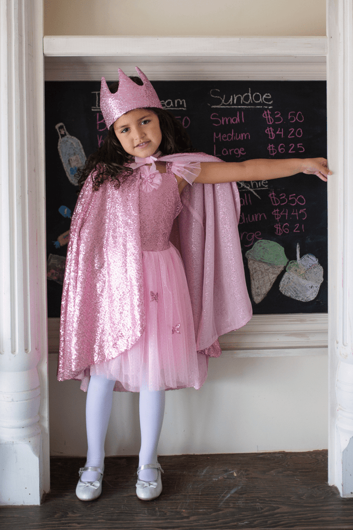 Pink Sequins Butterfly Dress/ Wings, Size 5-7-Dress Up & Jewelry-Tools 4 Teaching-Classroom Decor and More