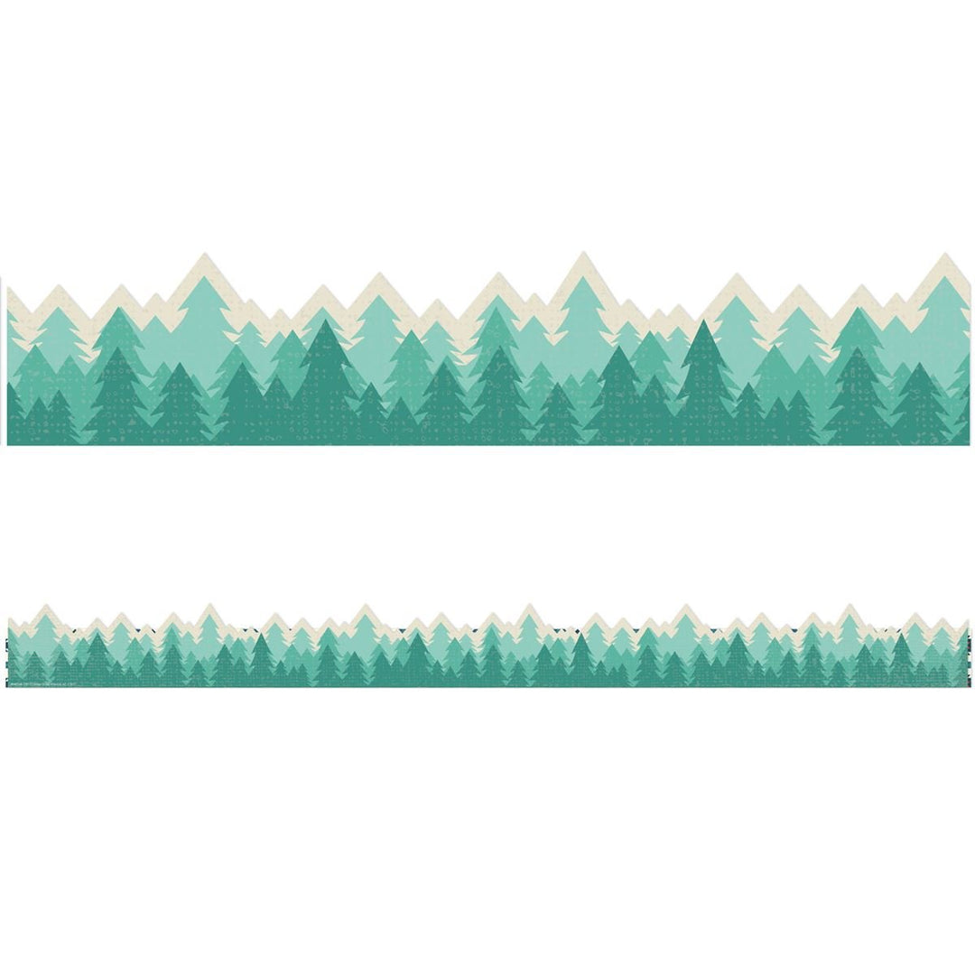 Adventurer Trees Extra Wide Trim-Borders-Tools 4 Teaching-Classroom Decor and More
