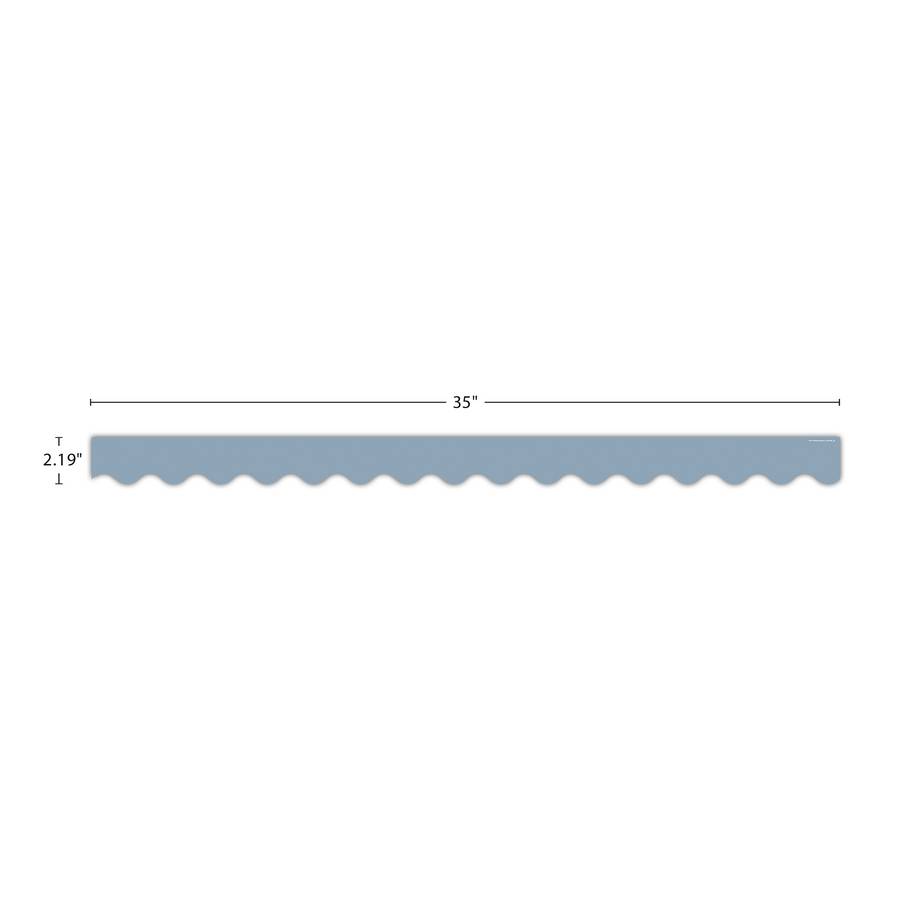 Classroom Cottage Blue Scalloped Border Trim-Borders-Tools 4 Teaching-Classroom Decor and More