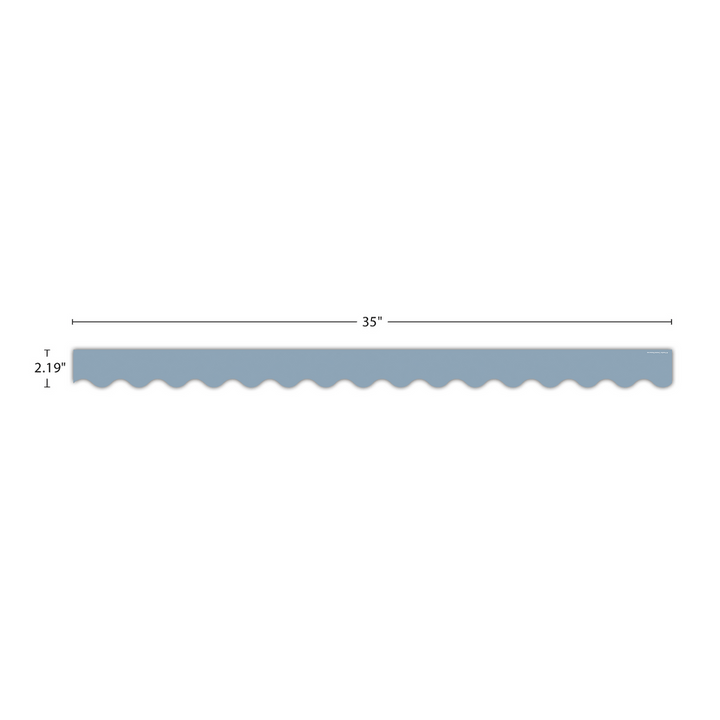 Classroom Cottage Blue Scalloped Border Trim-Borders-Tools 4 Teaching-Classroom Decor and More