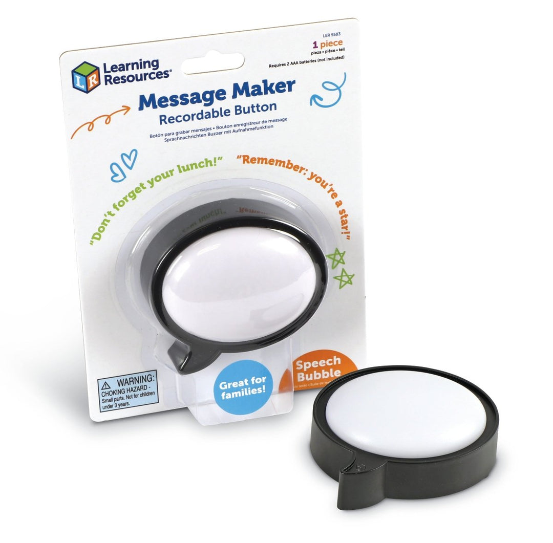 Message Maker Recordable Button - Speech Bubble-Classroom Essentials-Tools 4 Teaching-Classroom Decor and More