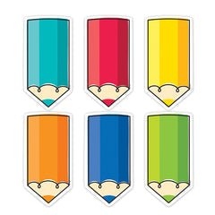 Core Decor Colorful Doodle Pencils 6" Designer Cut-Outs-Accents-Tools 4 Teaching-Classroom Decor and More