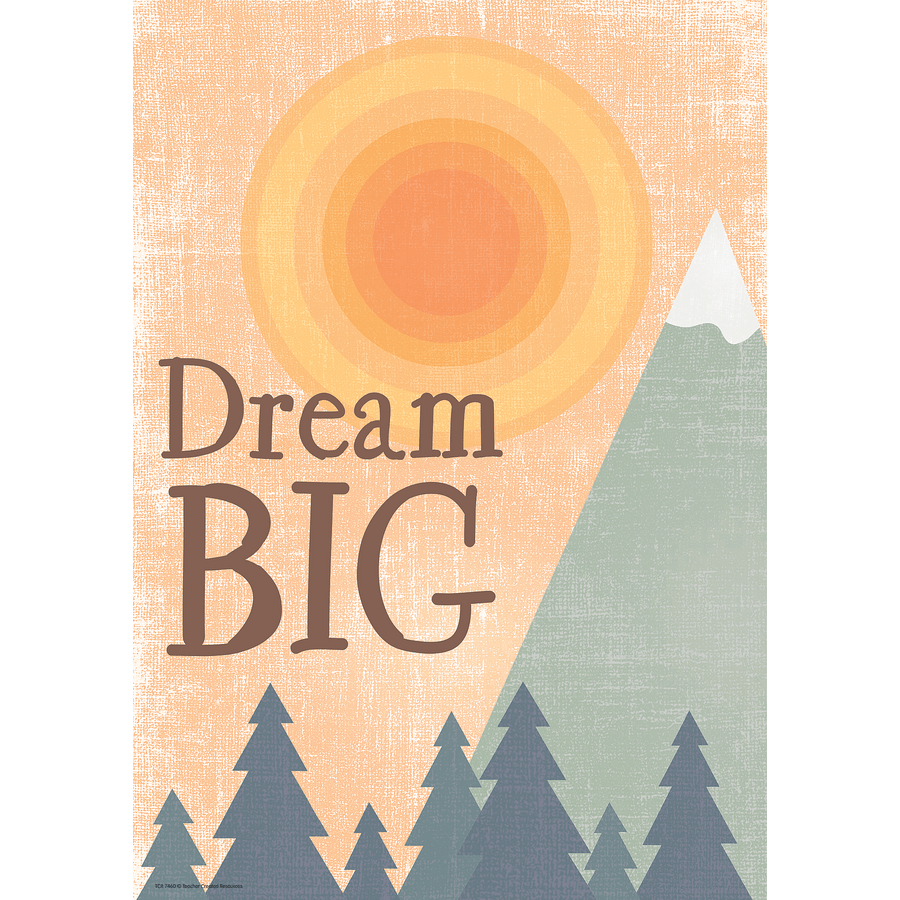 Dream Big Positive Poster-Posters-Tools 4 Teaching-Classroom Decor and More