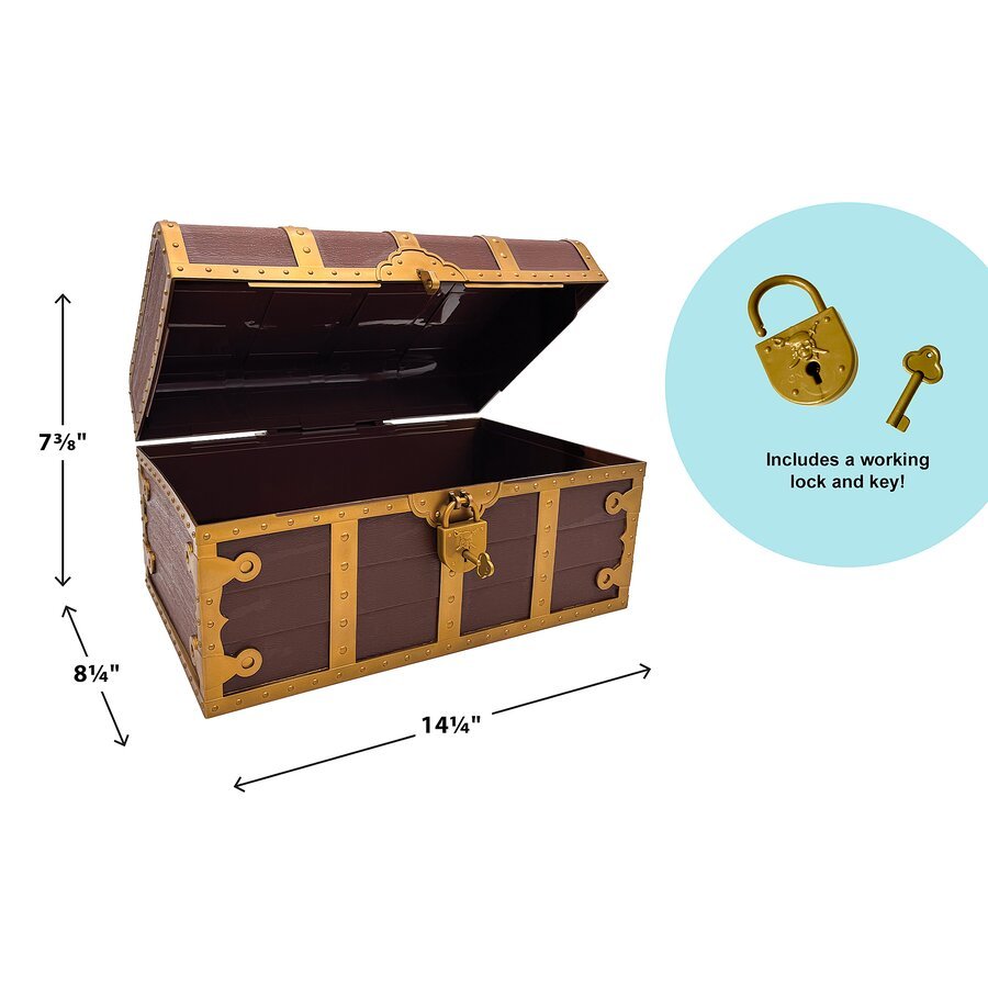 Treasure Chest with Lock and Key-Awards-Tools 4 Teaching-Classroom Decor and More