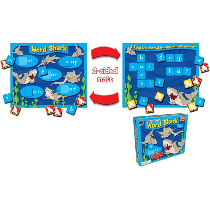*Word Shark: Short Vowels Game-Subjects - Reading - Reading Manipulatives-Tools 4 Teaching-Classroom Decor and More