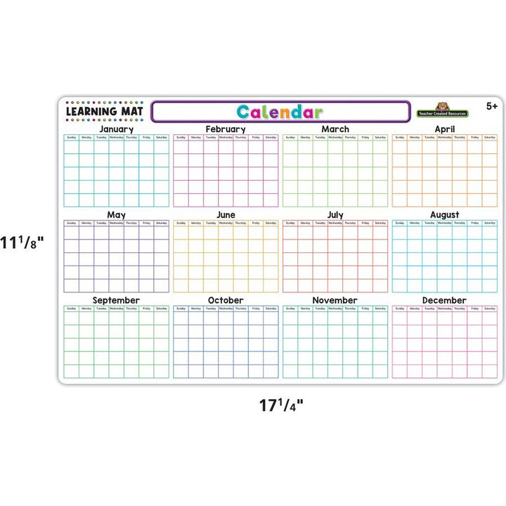 Calendar Learning Mat-Teaching Materials-Tools 4 Teaching-Classroom Decor and More
