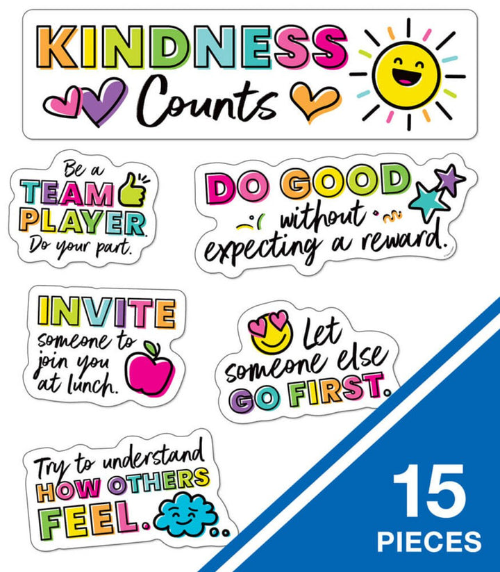 Kind Vibes Kindness Counts Mini Bulletin Board Set-Mini Bulletin Boards-Tools 4 Teaching-Classroom Decor and More