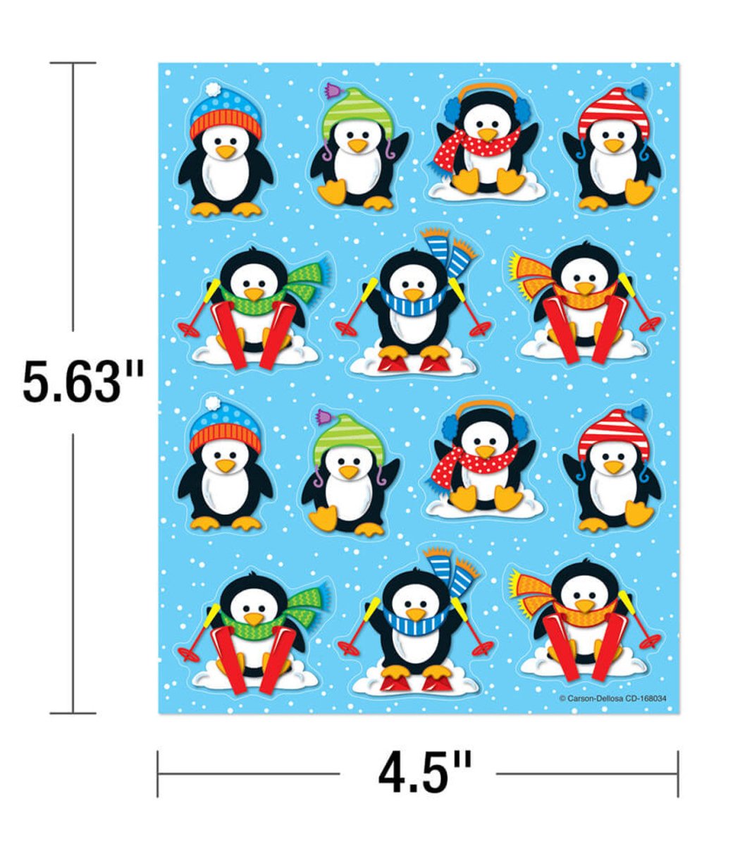 Penguins Shape Stickers-Tools 4 Teaching-Classroom Decor and More