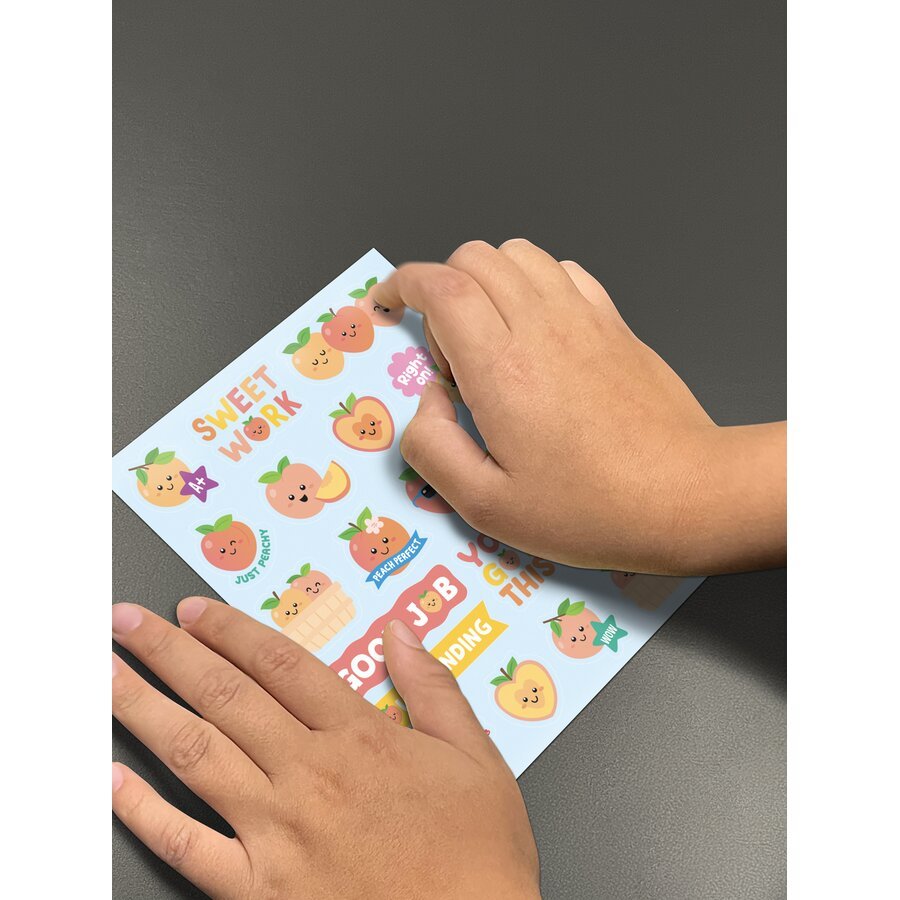 Peach Smelly Stickers-Stickers-Tools 4 Teaching-Classroom Decor and More