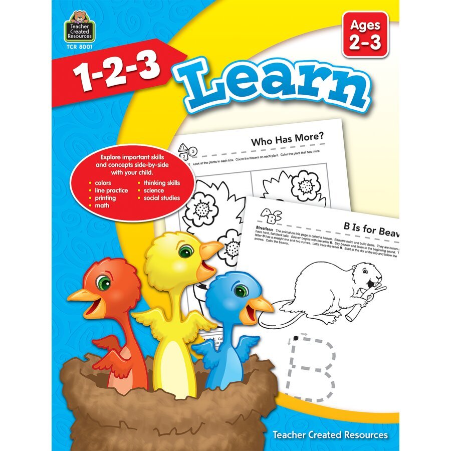 1-2-3 Learn Ages 2-3-Subjects - Books - Across the Curriculum Books-Tools 4 Teaching-Classroom Decor and More