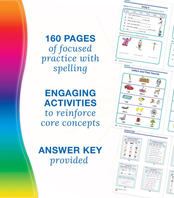 Spectrum Phonics Workbook Grade 2 Paperback-Subjects - Reading - Reading Books-Tools 4 Teaching-Classroom Decor and More