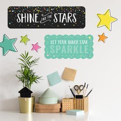 Star Bright Positive Thinking Mini Bulletin Board-Mini Bulletin Boards-Tools 4 Teaching-Classroom Decor and More