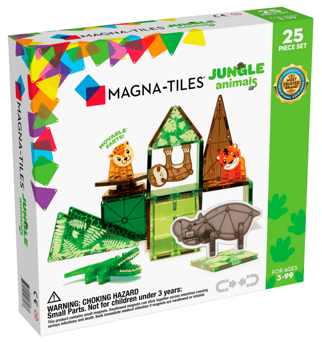 Magna-Tiles® Jungle Animals 25-Piece Set-Magnatiles-Tools 4 Teaching-Classroom Decor and More