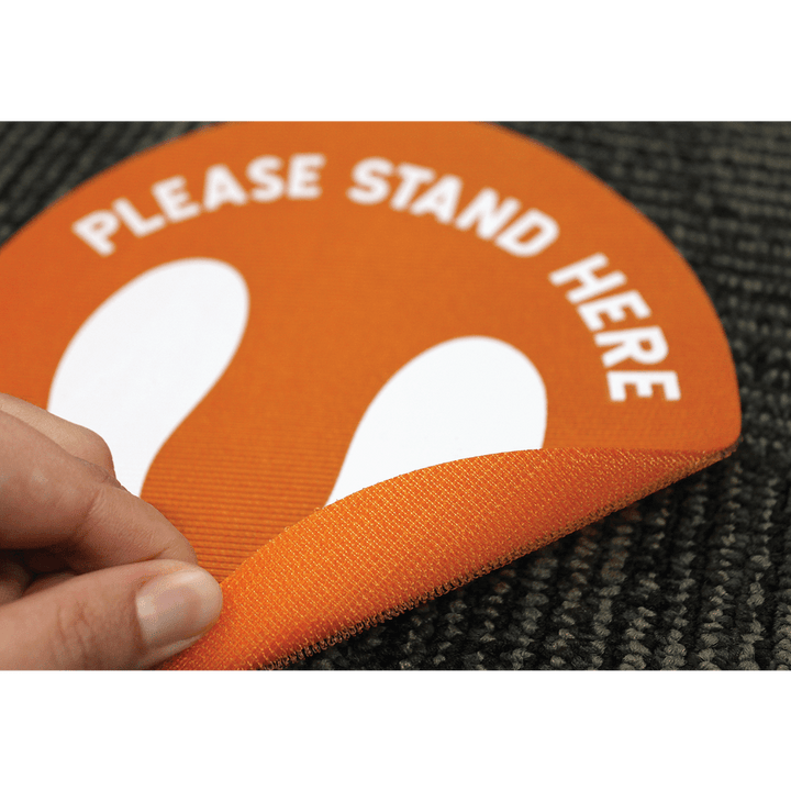 Spot On Carpet Markers Please Stand Here - 7"-Classroom Essentials-Tools 4 Teaching-Classroom Decor and More