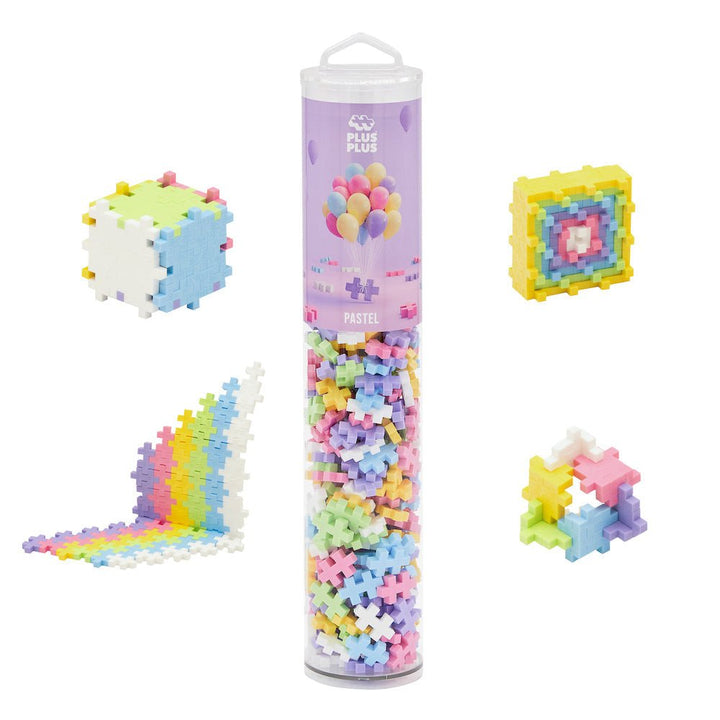 *PLUS PLUS® Tube - 240 PC - Open Play Mix - Pastel-Plus Plus-Tools 4 Teaching-Classroom Decor and More