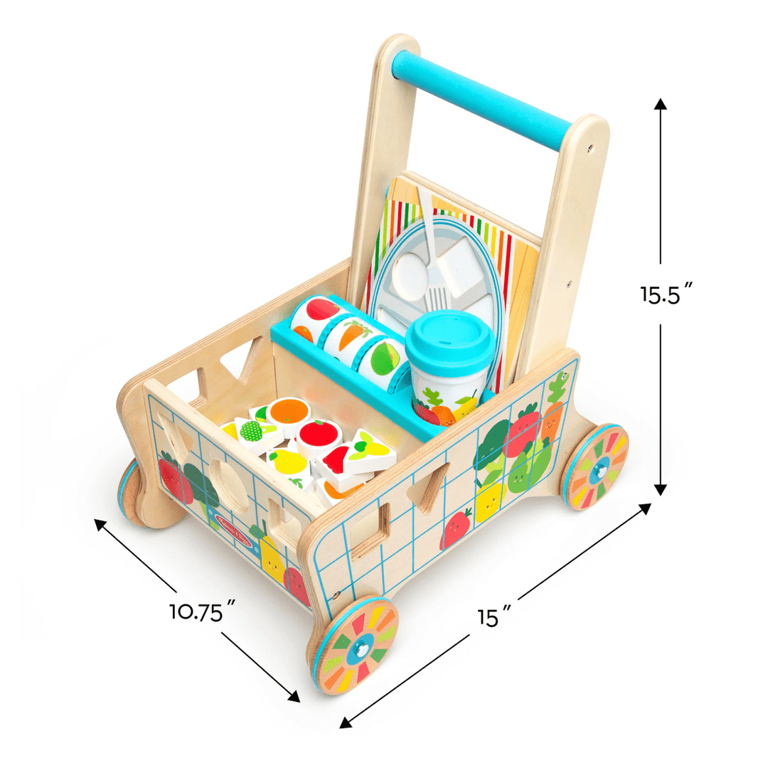 Wooden Shape Sorting Grocery Cart-Baby & Toddler-Tools 4 Teaching-Classroom Decor and More