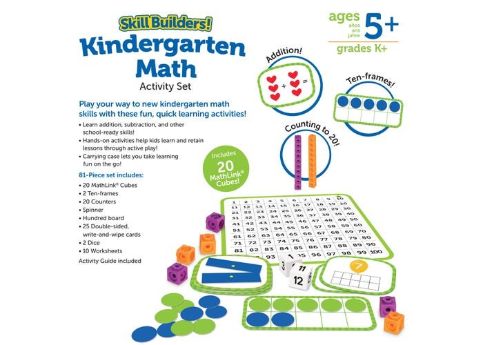 Skill Builders! Kindergarten Math-Math-Tools 4 Teaching-Classroom Decor and More