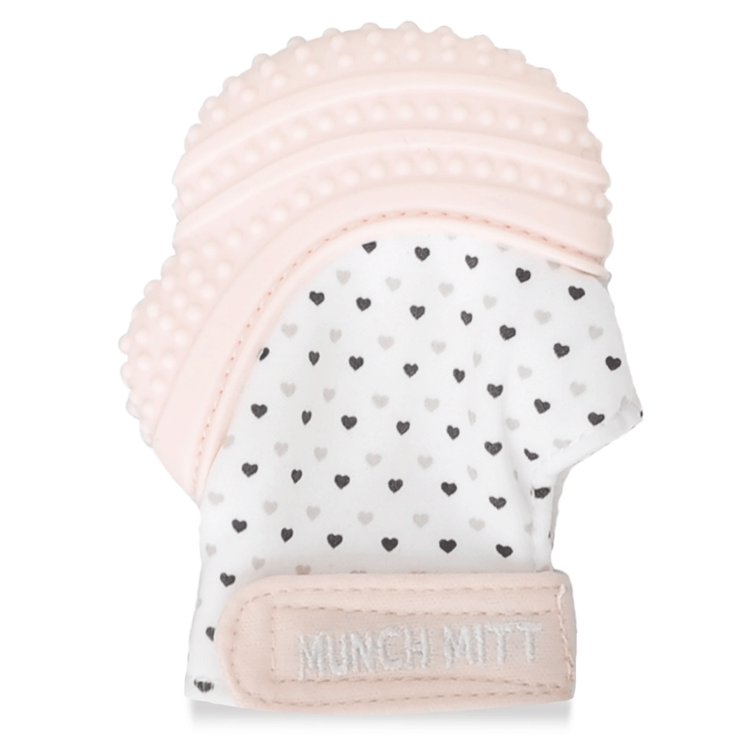 Munch Mitt - Pastel Pink - Hearts-Baby & Toddler-Tools 4 Teaching-Classroom Decor and More