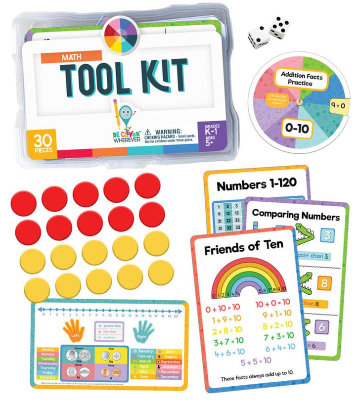 Math Tool Kit Manipulative Grade K-1 Math K–1-Math-Tools 4 Teaching-Classroom Decor and More