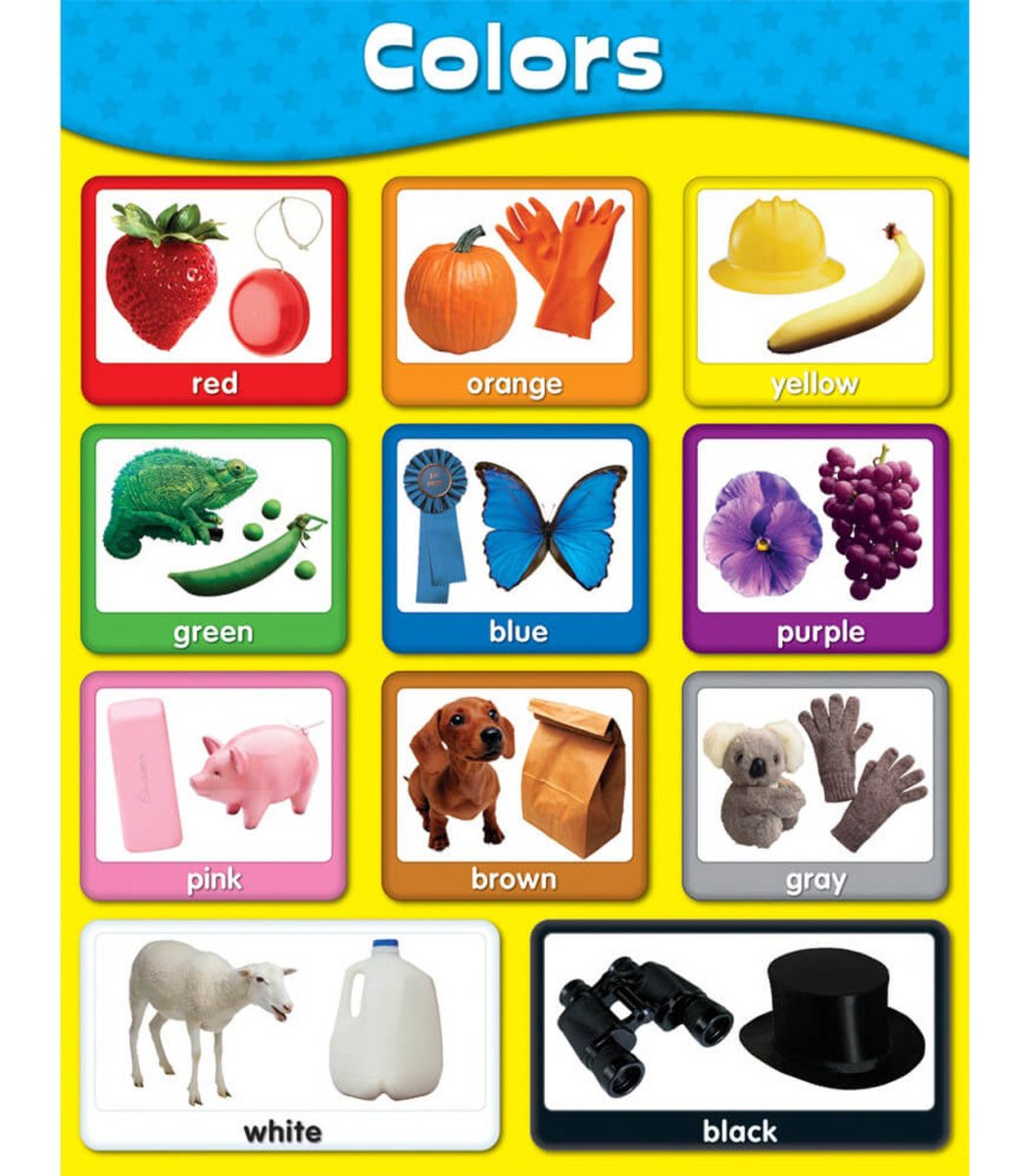 Colors Chart Grade PK-2-Charts-Tools 4 Teaching-Classroom Decor and More