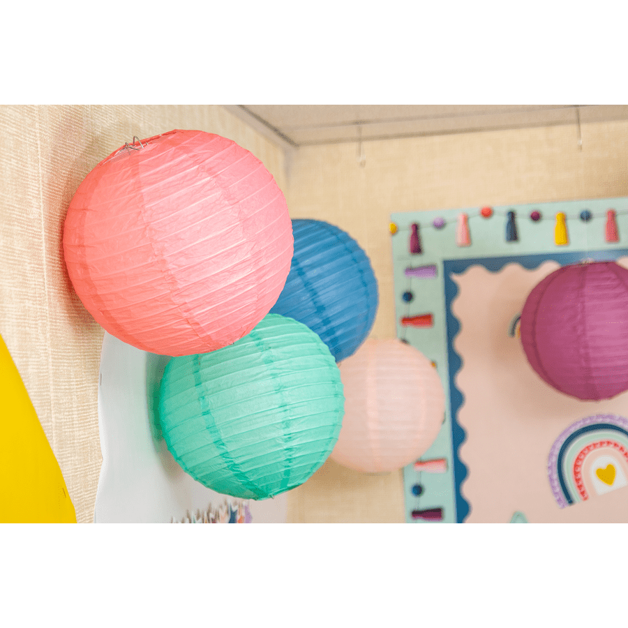 Oh Happy Day 8" Paper Lanterns-Lanterns-Tools 4 Teaching-Classroom Decor and More