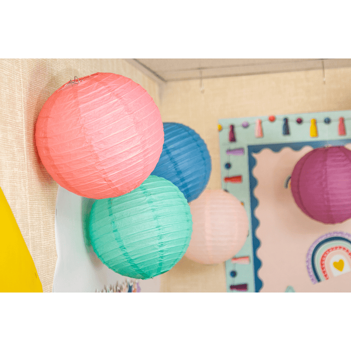Oh Happy Day 8" Paper Lanterns-Lanterns-Tools 4 Teaching-Classroom Decor and More