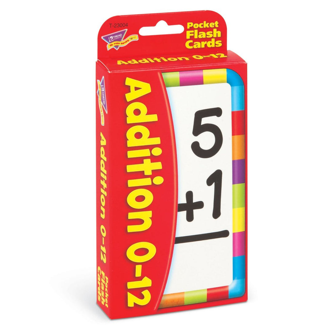 Addition 0-12 Pocket Flash Cards-Flashcards-Tools 4 Teaching-Classroom Decor and More
