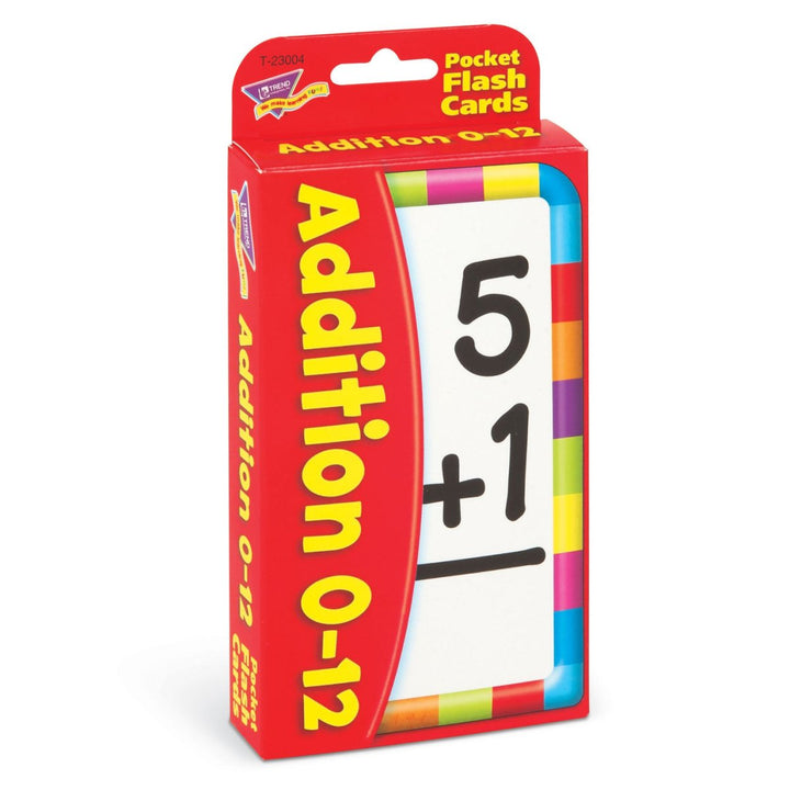 Addition 0-12 Pocket Flash Cards-Flashcards-Tools 4 Teaching-Classroom Decor and More